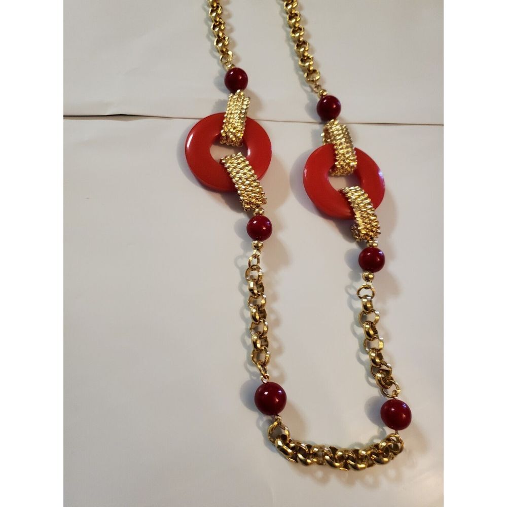Vintage (70's) Goldtone Necklace - Picture 1 of 4